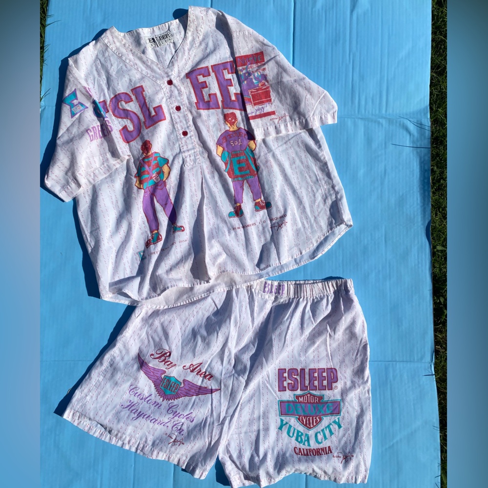 1999 Vintage Esleep Sorority Wear Matching Set M/L